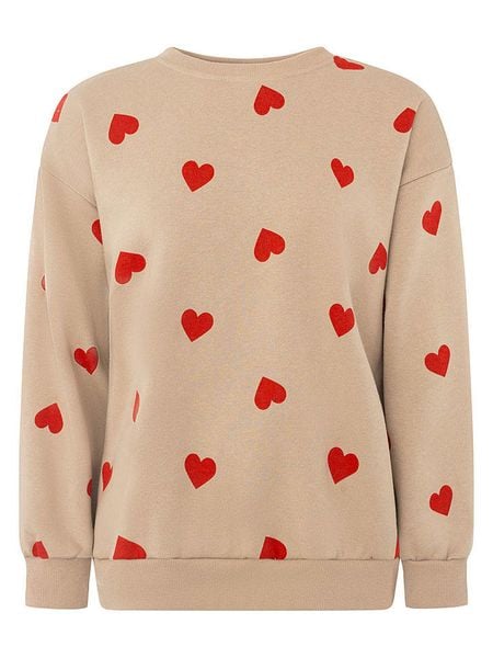 Zwillingsherz Bluza w kolorze beżowym rozmiar: XXL. Brązowe bluzy Zwillingsherz, xxl, bez wzorów, bez kaptura. Za 137,10 zł.