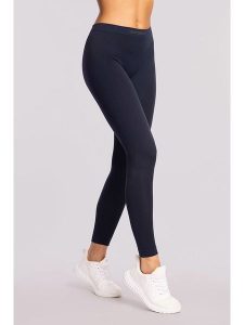 Spaio Legginsy termiczne "Play" w kolorze granatowym rozmiar: S. Niebieskie legginsy Spaio, bez wzorów, z materiału. Za 130,99 zł.