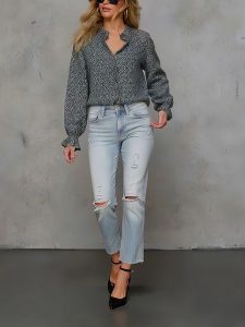 LA Angels Bluzka w kolorze czarno-białym rozmiar: XL. Białe bluzki LA Angels, xl, bez wzorów, bez kołnierzyka, bez ramiączek. Za 130,99 zł.