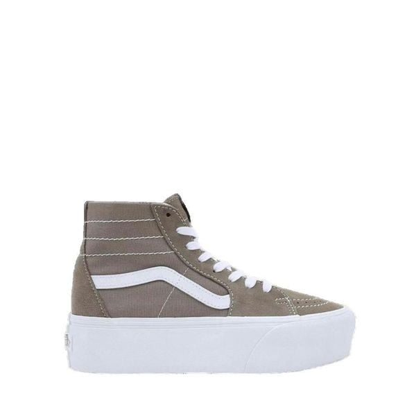 Buty Vans Sk 8 brązowe. Brązowe trampki Vans, bez wzorów, z materiału, bez zapięcia. W wyprzedaży za 349,70 zł.