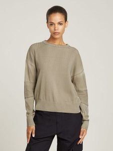 G-Star Sweter w kolorze beżowym rozmiar: L. Brązowe swetry oversize G-Star, l, bez wzorów, z bawełny, bez ramiączek. Za 254,74 zł.