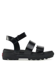 Vans Sandały Colfax Sandal VN0A4BWMBLK1 Czarny. Czarne sandały Vans, bez wzorów, ze skóry, bez obcasa, na płaskiej podeszwie, bez zapięcia. Za 399,99 zł.