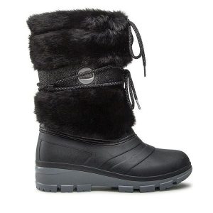 Śniegowce Olang. Czarne buty zimowe Olang, bez obcasa, bez zapięcia. Za 349,99 zł.