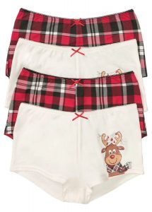 "Figi ""maxi french"" (4 pary)". Białe figi bonprix, bez wzorów. Za 67,99 zł.