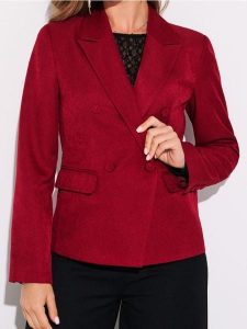 Taliowany żakiet - koralowy. Pomarańczowe marynarki i żakiety Sinsay, l, bez wzorów. Za 79,99 zł.