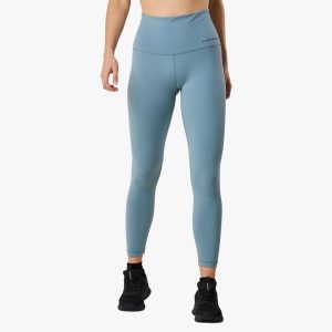 Długie legginsy treningowe damskie Swedemount Core High Waist szybkoschnące. Zielone legginsy SWEDEMOUNT, bez wzorów, z tkaniny, z podwyższonym stanem, długie. W wyprzedaży za 147,00 zł.