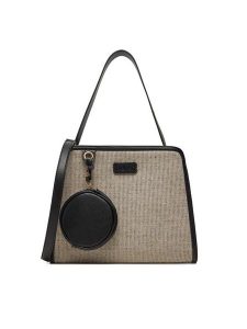 Rieker Torebka H1009-90 Szary. Szare torebki klasyczne Rieker, bez wzorów, z materiału, bez dodatków. Za 249,99 zł.