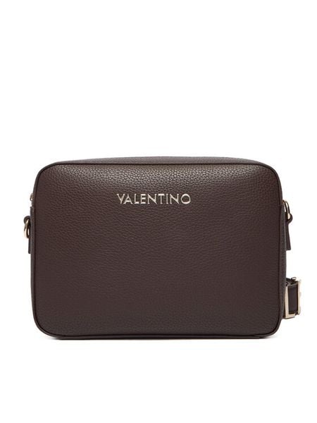 Valentino Torebka Alexia VBS5A809 Brązowy. Brązowe listonoszki Valentino, bez wzorów, ze skóry, bez dodatków. Za 352,99 zł.