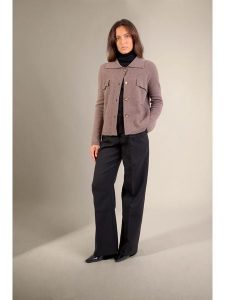 Perfect Cashmere Kaszmirowy kardigan "Hekla" w kolorze szarobrązowym rozmiar: M. Brązowe kardigany Perfect Cashmere, z kaszmiru. Za 544,45 zł.