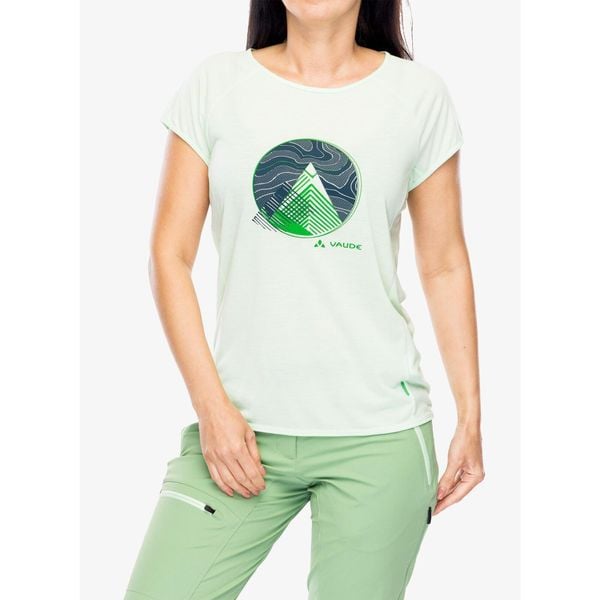 Koszulka szybkoschnąca damska Vaude Tekoa T-Shirt II. Zielone koszulki sportowe Vaude, bez wzorów, bez ramiączek. Za 130,99 zł.