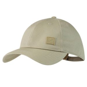 Czapka z daszkiem BUFF BASEBALL CAP SOLID. Niebieskie czapki Buff, bez wzorów, z bawełny. Za 129,99 zł.