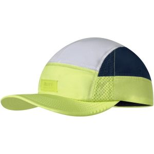 Czapka z daszkiem BUFF 5 PANEL GO CAP DOMUS APRICOT. Zielone czapki Buff, bez wzorów, sportowe. Za 148,30 zł.