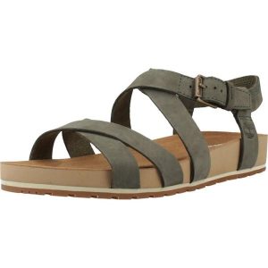 Sandały TIMBERLAND TB0A2QTFEO61 Zielony. Zielone buty trekkingowe Timberland, bez wzorów, ze skóry, bez obcasa, bez zapięcia. Za 390,99 zł.