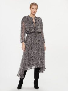 Pepe Jeans Sukienka codzienna Alicia PL953436 Czarny Regular Fit. Czarne kombinezony Pepe Jeans, l, bez wzorów, z jeansu, bez kołnierzyka, bez ramiączek. Za 379,99 zł.