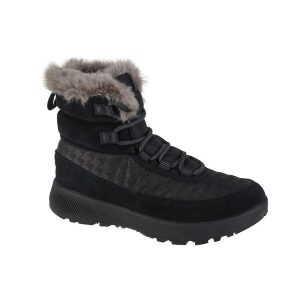 Buty do chodzenia damskie Columbia Slopeside Peak Luxe Waterproof. Czarne buty trekkingowe Columbia, bez zapięcia. Za 429,99 zł.