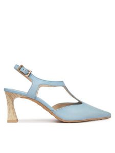 Hispanitas Czółenka HV264756 C011 Niebieski. Niebieskie czółenka Hispanitas, bez wzorów, z materiału, bez obcasa, bez zapięcia. Za 659,99 zł.