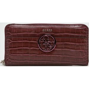 Guess Jeans - Portfel. Brązowe portfele marki Guess Jeans, z jeansu. Za 279,90 zł.