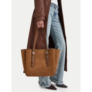 Torebka Nine West. Brązowe shopper bag Nine West, bez wzorów, bez dodatków. Za 329,99 zł.