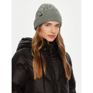 Czapka Roxy. Szare czapki Roxy, bez wzorów. Za 129,99 zł.