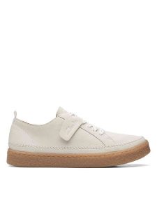 Clarks Sneakersy "Barleigh Lace" w kolorze kremowym rozmiar: 40. Brązowe trampki Clarks, bez wzorów, bez zapięcia. Za 148,61 zł.