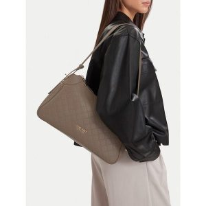 Torebka Nine West. Szare torebki klasyczne Nine West, bez wzorów, bez dodatków. Za 249,99 zł.