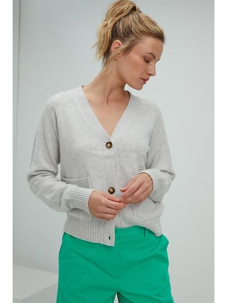 Josephine & Co Kardigan "Siep" w kolorze jasnoszarym rozmiar: S. Szare kardigany Josephine & Co, z wełny. Za 209,82 zł.