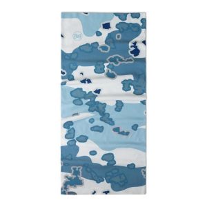 Chusta wielofunkcyjna BUFF Coolnet UV. Niebieskie apaszki i chusty Buff, bez wzorów, z elastanu. Za 89,99 zł.