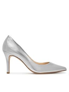 HÖGL Szpilki 0-177001-76000 Srebrny. Szare szpilki HÖGL, bez wzorów, ze skóry, bez obcasa. Za 679,99 zł.