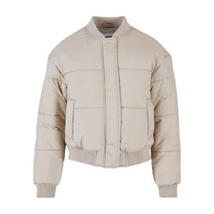 Damska kurtka puchowa Urban Classics. Brązowe kurtki Urban Classics, bez wzorów, z puchu, bez kaptura. Za 337,50 zł.