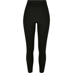 Legginsy damskie Urban Classics Rib Knit GT. Czarne legginsy Urban Classics, bez wzorów. Za 206,00 zł.