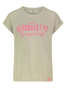 Sublevel Koszulka w kolorze zielonym rozmiar: S. Zielone bluzki Sublevel, s, bez wzorów, bez kołnierzyka, bez ramiączek. Za 43,99 zł.