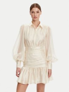 Bardot Sukienka koktajlowa 59720DB Écru Regular Fit. Kombinezony Bardot, bez wzorów, z syntetyku, wizytowe, bez kołnierzyka, bez ramiączek. Za 389,99 zł.