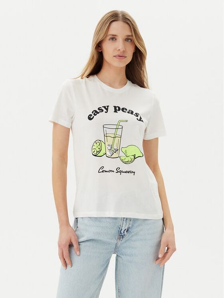 ONLY T-Shirt Kita 15349150 Biały Regular Fit. Białe t-shirty ONLY, xs, bez wzorów, z bawełny, bez kołnierzyka, bez ramiączek. Za 49,99 zł.
