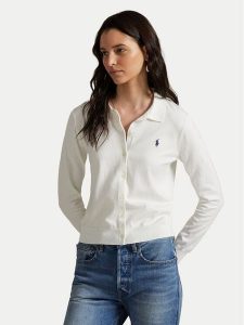 Polo Ralph Lauren Kardigan 211972110002 Biały Slim Fit. Białe kardigany Polo Ralph Lauren, z bawełny. Za 560,99 zł.