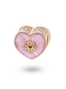 CHARM'S Pozłacany charms z cyrkoniami rozmiar: onesize. Różowe zawieszki CHARM'S, z cyrkonią, pozłacane. Za 105,38 zł.