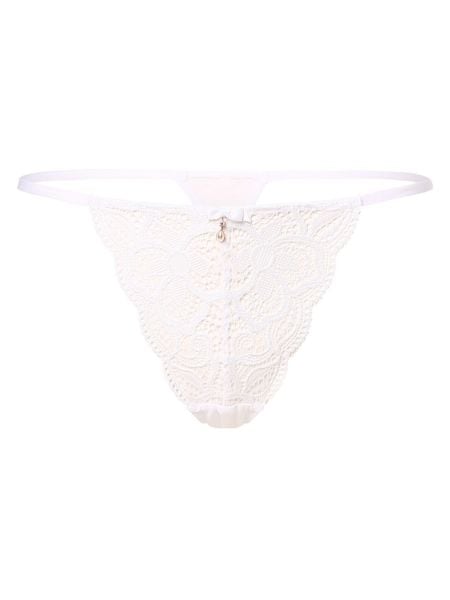 Lascana Stringi Kobiety biały, 36-38. Białe stringi LASCANA, bez wzorów, z koronki. Za 89,95 zł.