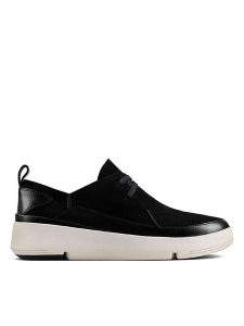 Clarks Skórzane sneakersy "Tri Flash Walk" w kolorze czarnym rozmiar: 37,5. Czarne trampki Clarks, bez wzorów, bez zapięcia. Za 109,52 zł.