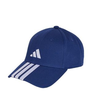 Czapka 3-Stripes New Logo Baseball. Białe czapki ADIDAS, bez wzorów, z materiału, sportowe. Za 89,95 zł.