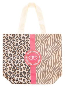 Zwillingsherz Shopper bag "Leo + Zebra" w kolorze beżowym - 36 x 46 cm rozmiar: onesize. Brązowe shopper bag Zwillingsherz, bez wzorów, z materiału, na ramię, bez dodatków. Za 56,93 zł.