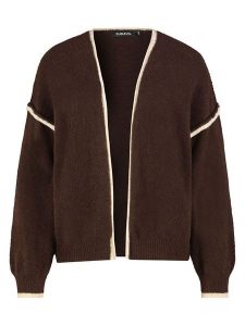 Sublevel Kardigan w kolorze brązowym rozmiar: M/L. Brązowe kardigany Sublevel, l, bez wzorów, bez ramiączek. Za 130,99 zł.