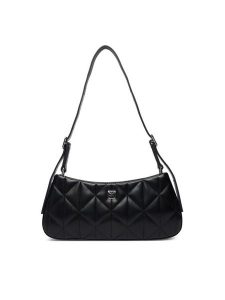 Calvin Klein Torebka Quilted Small Shoulder Bag LV04F3327G Czarny. Czarne torebki klasyczne Calvin Klein, bez wzorów, ze skóry, bez dodatków. Za 489,99 zł.
