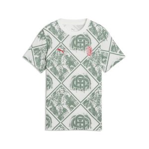 Młodzieżowa koszulka AC Milan FtblCulture Printed PUMA. Biała bluzki Puma, m, bez wzorów, młodzieżowe, bez kołnierzyka, bez ramiączek. Za 129,00 zł.