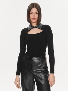 Liu Jo Body MF3354 MS49I Czarny Slim Fit. Czarne body i gorsety Liu Jo, bez wzorów, z wiskozy. Za 349,99 zł.