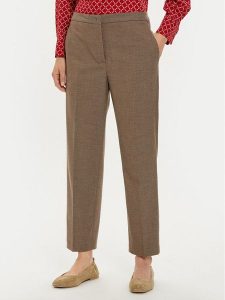 Tommy Hilfiger Chinosy WW0WW42951 Brązowy Straight Fit. Brązowe chinosy TOMMY HILFIGER, bez wzorów, z wiskozy. Za 489,99 zł.