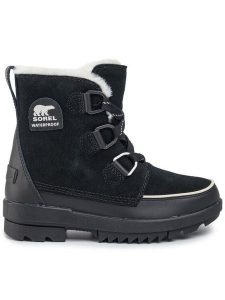Sorel Śniegowce Torino II NL3488 Czarny. Czarne buty zimowe Sorel, ze skóry, bez obcasa, bez zapięcia. Za 699,99 zł.