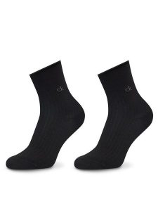 Calvin Klein Skarpety długie 701229681 Czarny. Czarne skarpetki Calvin Klein, bez wzorów, z syntetyku. Za 59,99 zł.