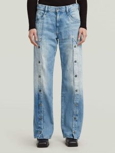 G-Star Dżinsy - Loose fit - w kolorze błękitnym rozmiar: W28/L32. Niebieskie jeansy G-Star, z aplikacjami, z bawełny. Za 297,97 zł.