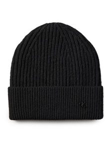Calvin Klein Czapka Ck Metal Wool Beanie LV04D8032G Czarny. Czarne czapki Calvin Klein, bez wzorów, z materiału. Za 139,99 zł.