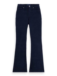 Scotch & Soda Dżinsy - Flared fit - w kolorze granatowym rozmiar: W27/L32. Niebieskie jeansy Scotch & Soda, z aplikacjami, z podwyższonym stanem. Za 180,06 zł.