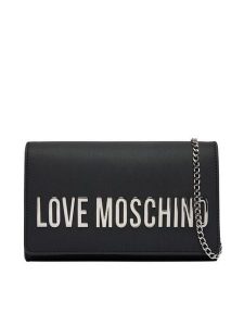 LOVE MOSCHINO Torebka JC4103PP0OKD000B Czarny. Czarne torebki wieczorowe LOVE MOSCHINO, bez wzorów, ze skóry, bez dodatków. Za 699,99 zł.